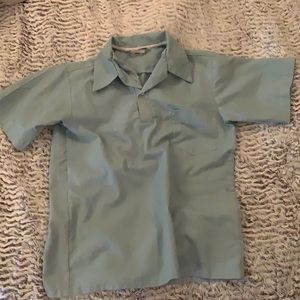 Vintage blue and white polo